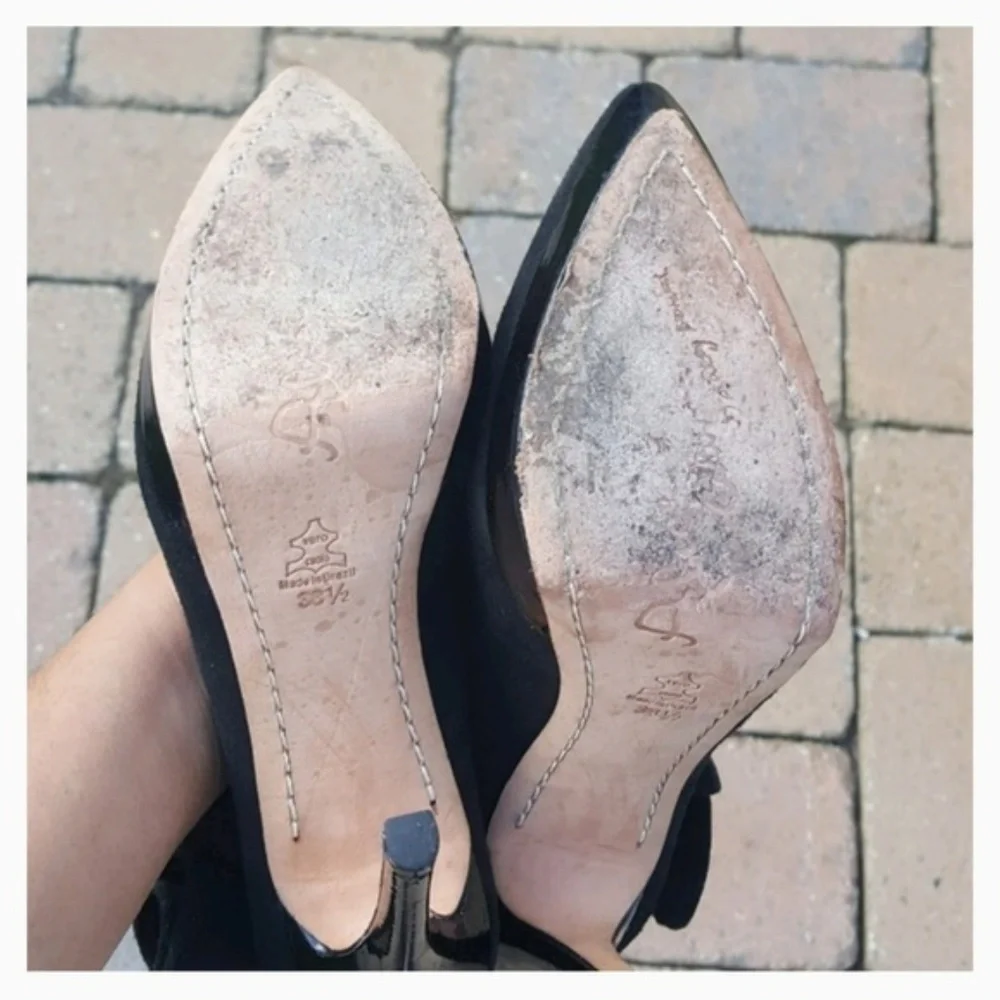 Alice + Olivia‎ Suede and Patent Leather Pumps